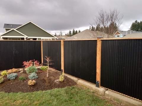 Metal Fences, How To Make Corrugated Metal Fence
