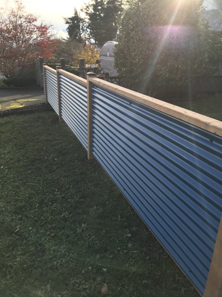 Metal Fences, Corrugated Metal Fence Plans